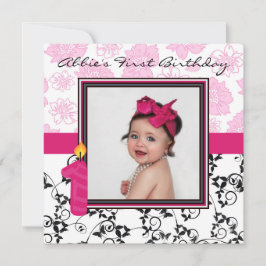 Invitación El primer cumpleaños de Abbie