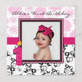 Invitación El primer cumpleaños de Abbie