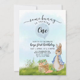 Invitación El primer cumpleaños de Peter Rabbit, Bunny, prime