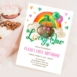 Invitación El primer cumpleaños del Chica del Día de San Patr