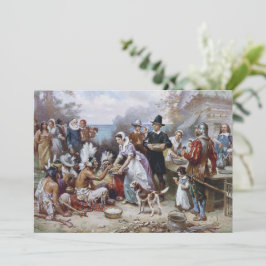 Invitación El primer día de acción de gracias de Jean Ferris