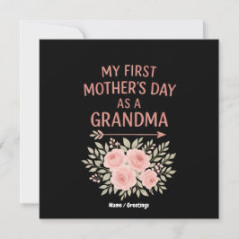Invitación El primer día de mi madre como abuela divertida y 