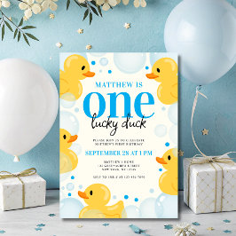 Invitación El primer Fiesta de cumpleaños de un niño con suer