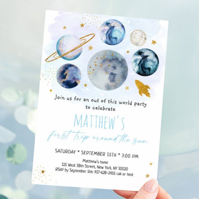 Invitación El primer viaje del espacio azul alrededor del cum (Subido por el creador)