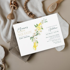 Invitación El principal apretón de Baby Shower de cítricos de