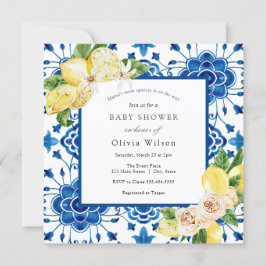 Invitación El principal Baby Shower de Squeeze Lemon de Mamá