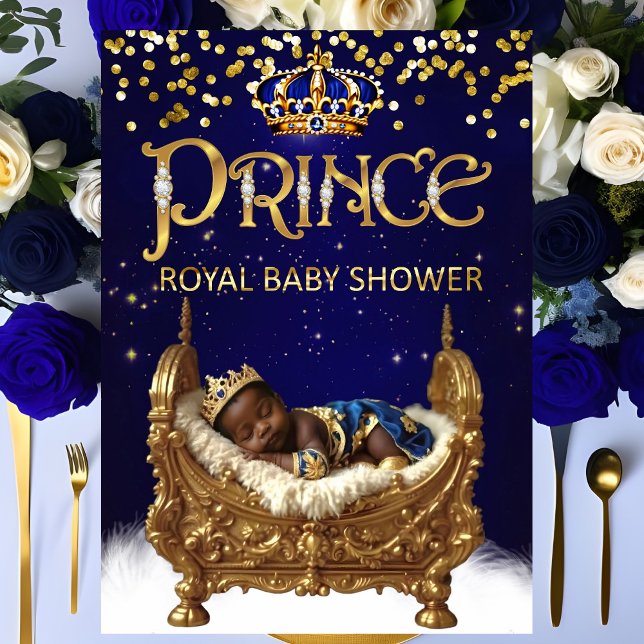 Invitación El príncipe real de la etnia Baby Shower, cuna de  (Subido por el creador)