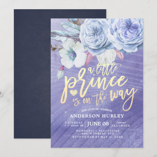 Invitación El principito de Baby Shower está en camino