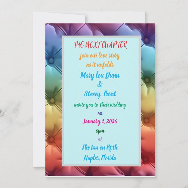 Invitación el próximo capítulo únete a nuestra historia de am (Anverso)