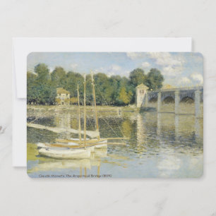 Invitación El puente argentino de Claude Monet (1874)