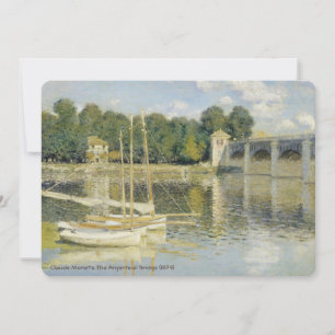Invitación El puente de Argenteuil de Claude Monet (1874)