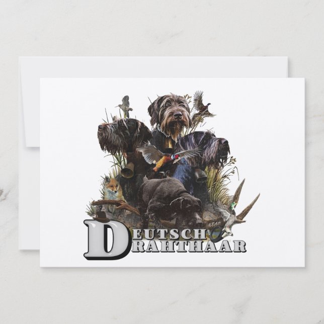 Invitación El puntero alámbrico alemán (Anverso)