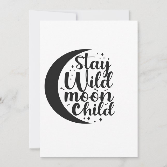 Invitación El regalo de Halloween de Stay Wild Moon Child Spo (Anverso)