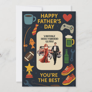 Invitación El regalo del Día del Padre de la Estrella de Glam