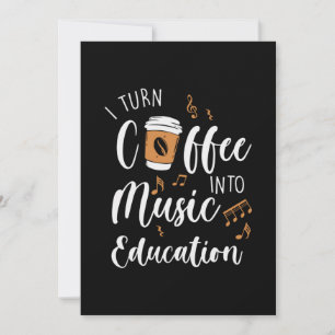 Invitación El regalo del profesor transformo el café en educa