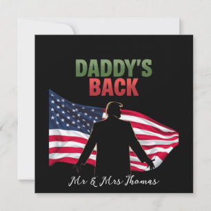 Invitación El regreso a Estados Unidos de Trump de papá en 20