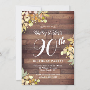 Invitación El Relieve metalizado dorado Rustic Fall Florals t