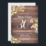Invitación El Relieve metalizado dorado Rustic Fall Florals t<br><div class="desc">El diseño presenta ramas pintadas de bonito y hojas en tonos otoño con puntos falsos de Relieve metalizado dorado sobre un fondo rústico de madera. Haga clic en el botón personalizar para obtener más flexibilidad al modificar el texto o mover los gráficos. Las variaciones de este diseño y los productos...</div>