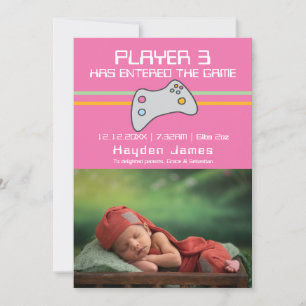 Invitación El Reproductor De Videojuegos De Computadora Ha En