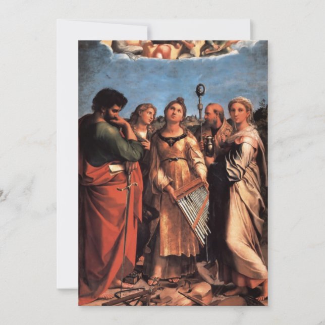 Invitación el retablo de Santa Cecilia (Anverso)