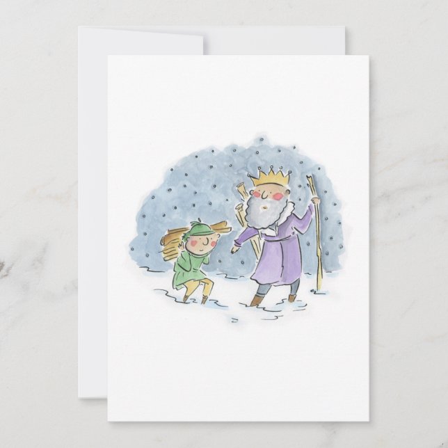 Invitación El Rey Bueno Wenceslas (Anverso)