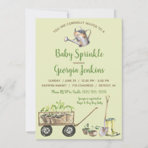Invitación El riego de los jardines de verduras de primavera 