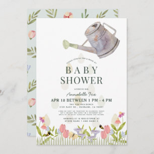 Invitación El riego puede volar en Baby Shower