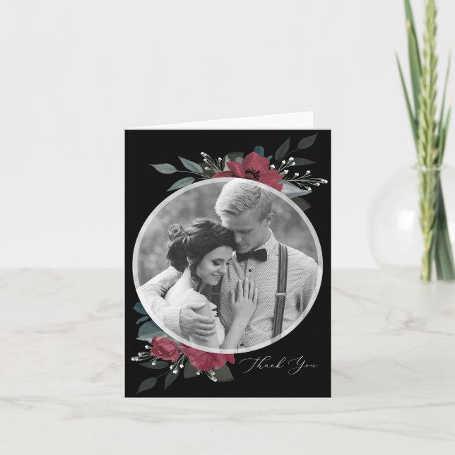 Invitación El romance floral le agradece (Anverso)