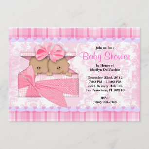 Invitación El ROSA dulce LINDO hermana Baby Shower