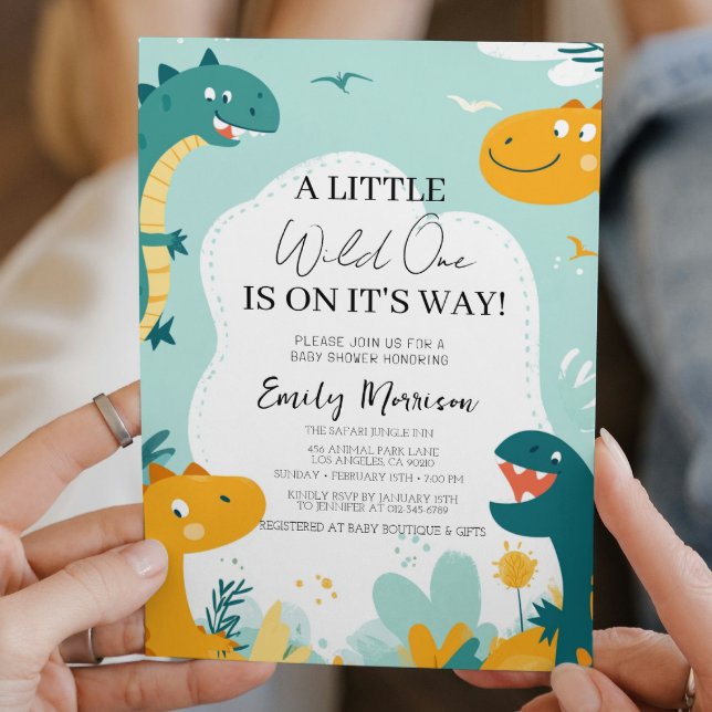 Invitación El salvaje está en camino y la ducha bebé (Subido por el creador)