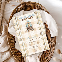 Invitación El segundo cumpleaños del tren Choo Choo