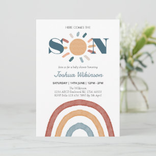 Invitación El sol aquí viene la ducha de bebé