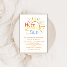 El Sol Retro Aquí Viene El Baby Shower Del Hijo