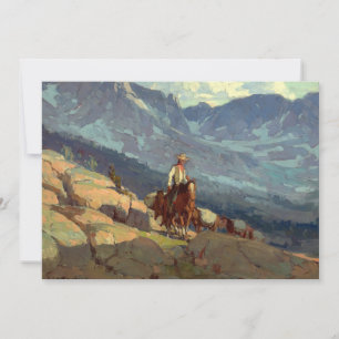Invitación "El solitario empaquetador", arte occidental de Ed