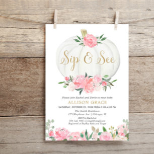 Invitación El sorbo de la calabaza y ve, reunión de la caída