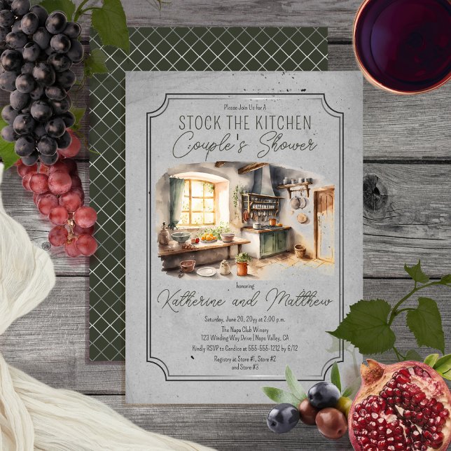 Invitación El stock de cocina italiana en la ducha de la pare (Subido por el creador)
