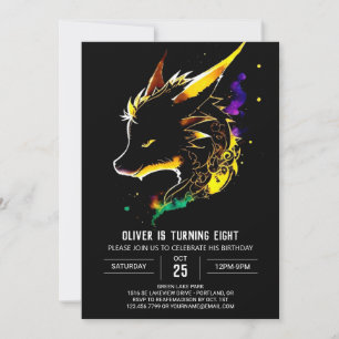 Invitación El sueño de cumpleaños de Dragón