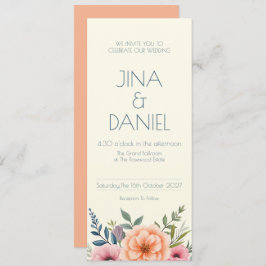 Invitación El sueño de Peach y Petal