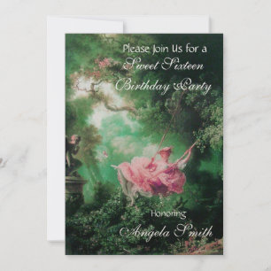 Invitación EL SWEET, EL FIESTA Fuchsia Champagne