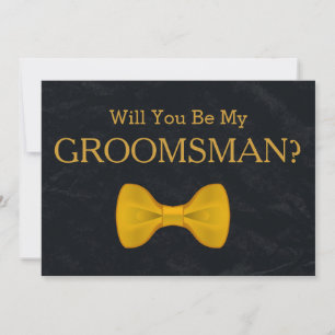 Invitación El tablero negro será mi Groomsman