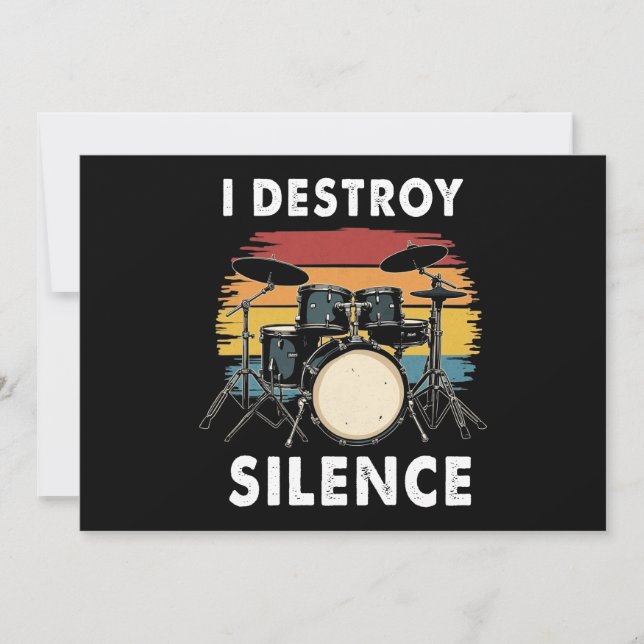 Invitación El tambor que destruyo el tambor de silencio (Anverso)