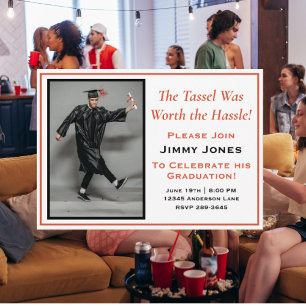 Invitación El Tassel Valía La Fiesta De Graduación De Los Dia