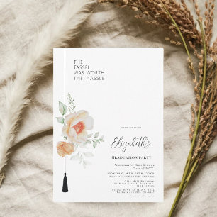 Invitación El Tassel valió La Graduación De Acuarela Dañina