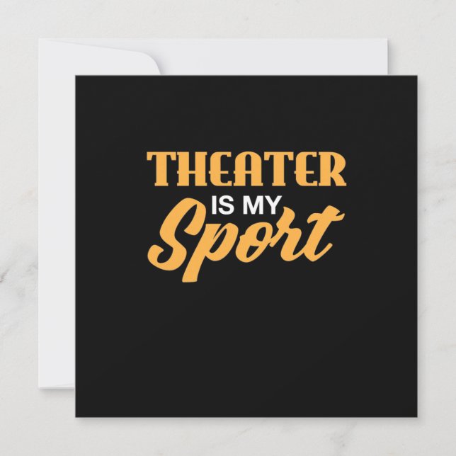 Invitación El teatro es mi deporte (Anverso)