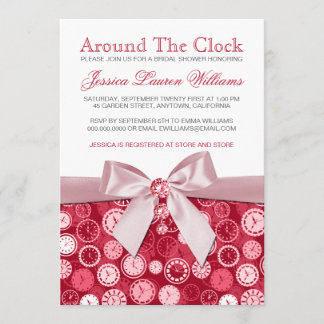Invitación El Tema De La Ducha De Novias Rojas Rojas De Ruby