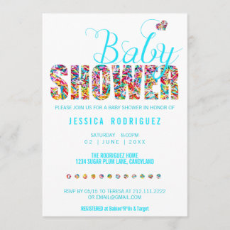 Invitación El tema del canto Fiesta de Baby Shower es un chic