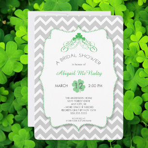 Invitación El tema del Día de San Patricio: Ducha de novias i