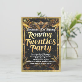 Invitación El tema social del Fiesta de los años 20