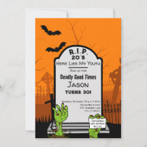 El terror zombi moderno tema 30 Fiesta de cumpleañ