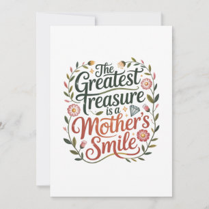 Invitación El Tesoro Más Grande Es La Sonrisa De Una Madre